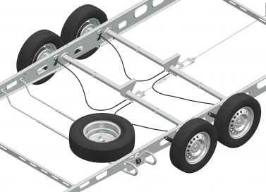 Spare wheel holder for caravan - 421241.001 - Components for wheels/tyres/rims