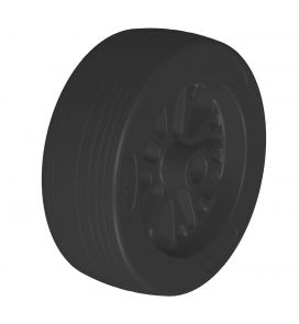 Plastic wheel - 6D7691.002 - Support wheels replacement parts