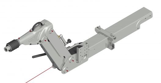 Overrun device height adjustable tube - 706914.367 - Overrun device
