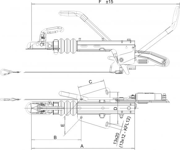 Overrun device flange - 205521.001 - Overrun device