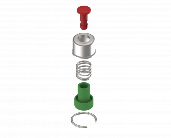 Spare parts set for safety display