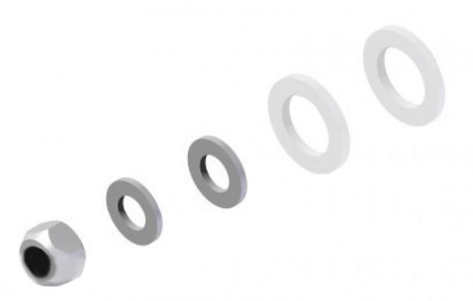 Screw set handbrake lever - 208230.001 - Handbrake lever