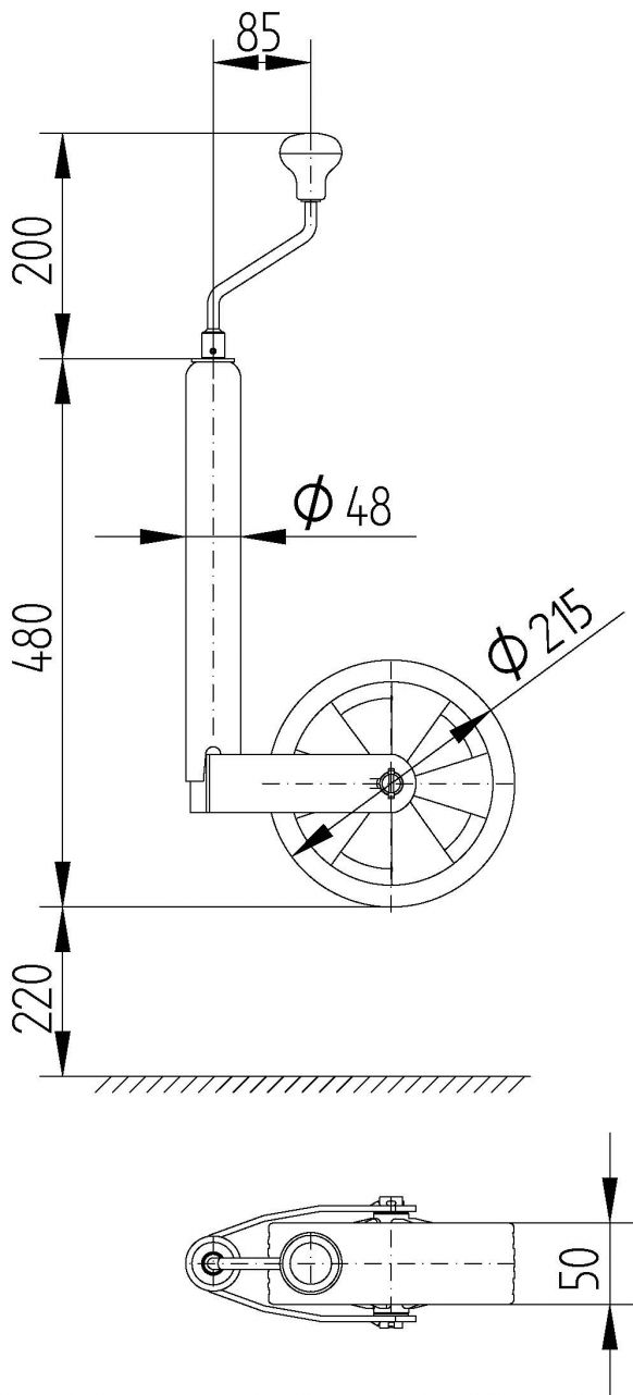 Support wheel TK48 - 400271.001 - Support wheels
