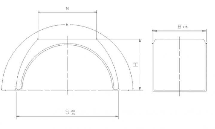 Rear wheel- mudguard
