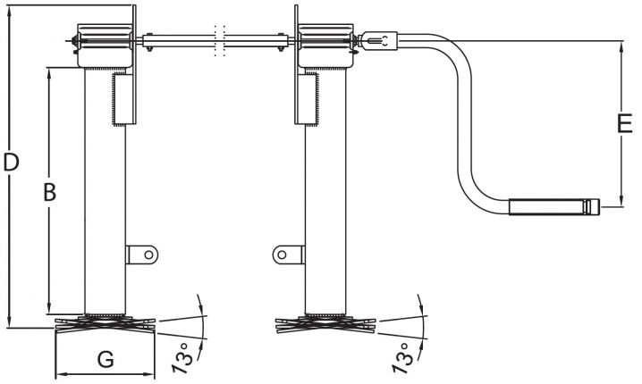 Support device DG2800 - 403527.001 - Supporting feet