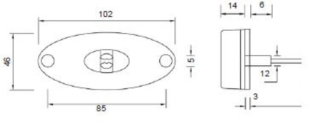 Flatpoint 2 LED 12V/24V - 404556.001 - Light position
