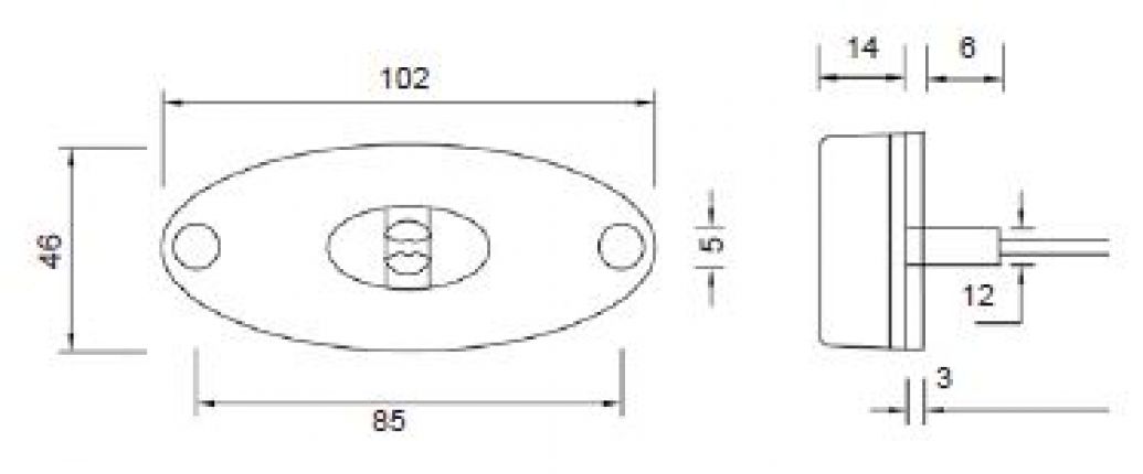 Flatpoint 2 LED - 405654.001 - Side marker lights