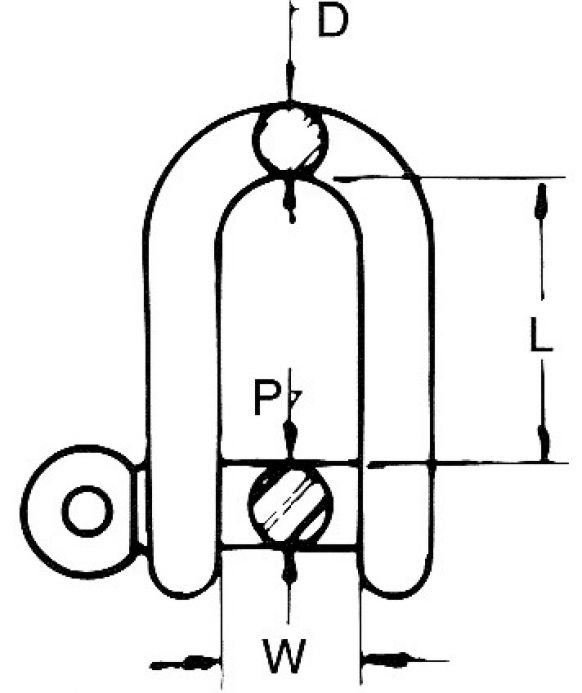 Shackle - 406691.001 - Winch accessories