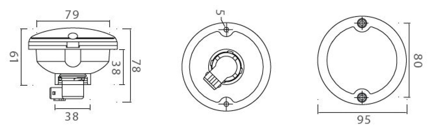 Roundpoint / clear glass optics - 406745.001 - Rear lights