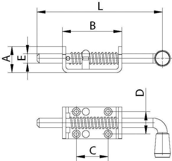 Latch lock - 407636.001 - Closures