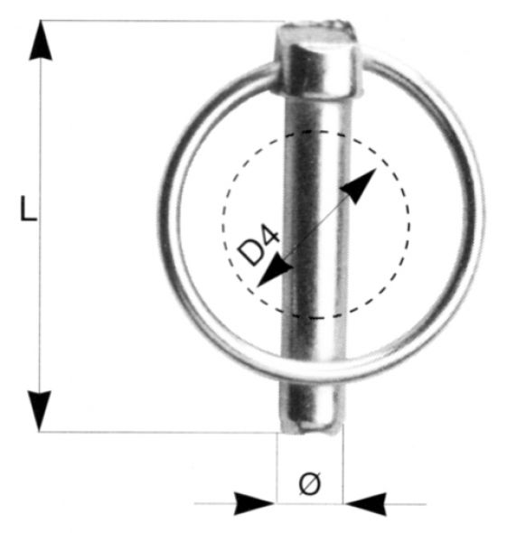 Linch pin - 407807.003 - Linch pins / spring cotter pins