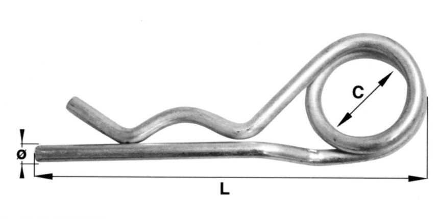 Spring plug - 407809.002 - Linch pins / spring cotter pins