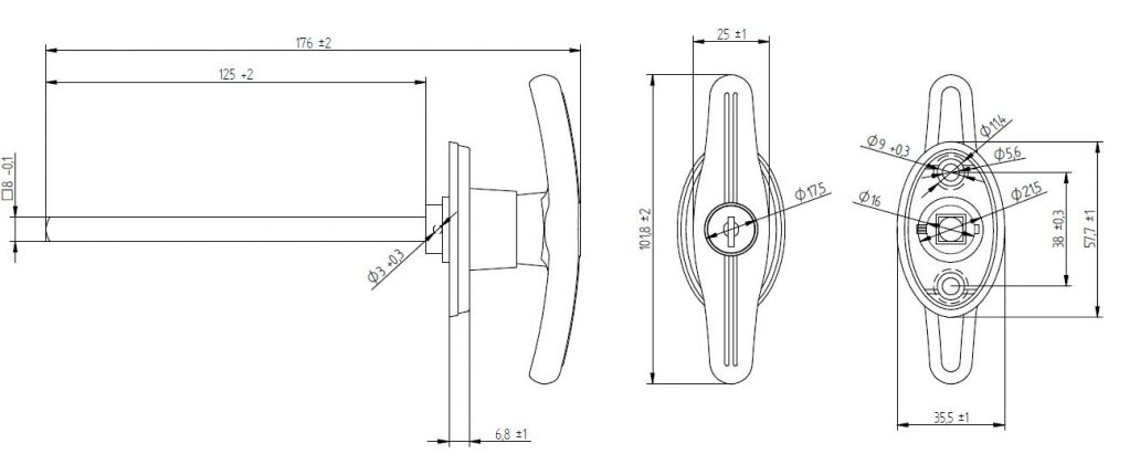 T-lock - 408063.001 - Latches/ Accessories