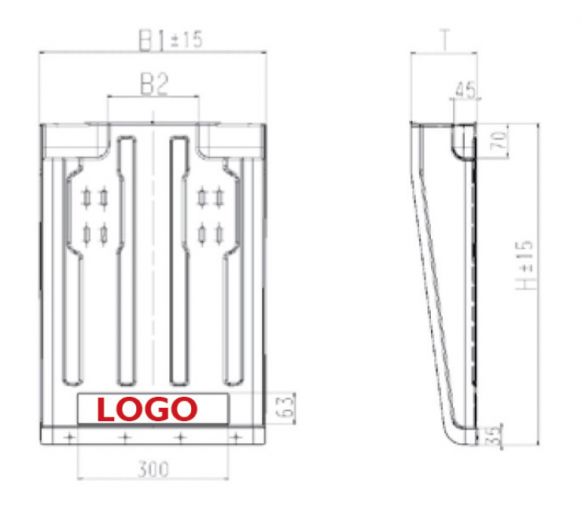 Truck mudguard apron SG
