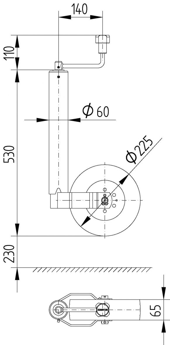 Support wheel TK60 - 408441.001 - Support wheels