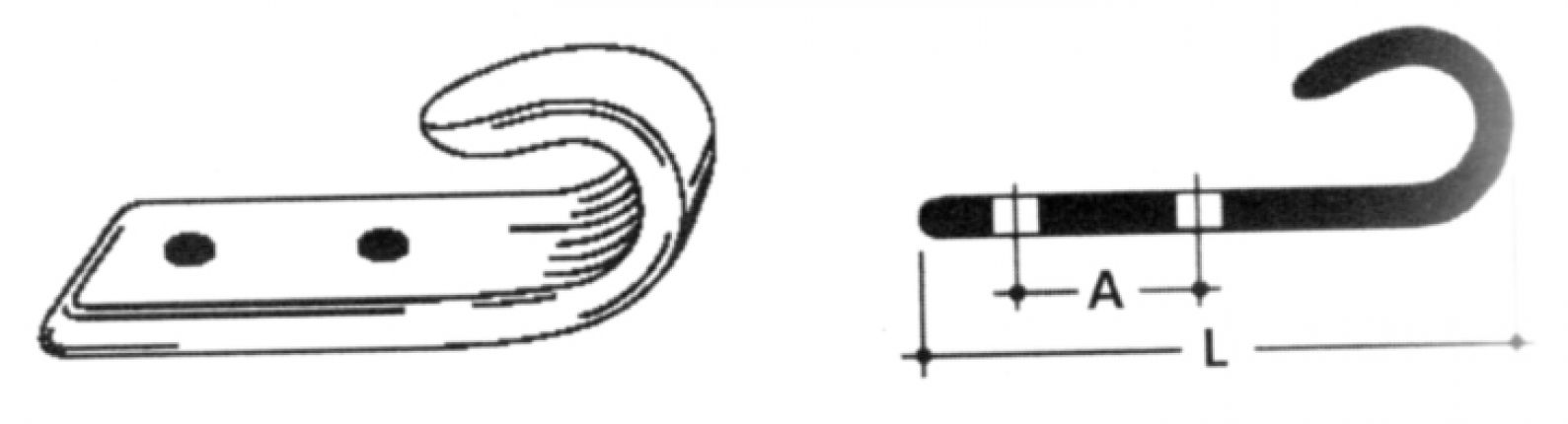 Tarpaulin hooks - 409984.001 - Tarpaulins and equipment