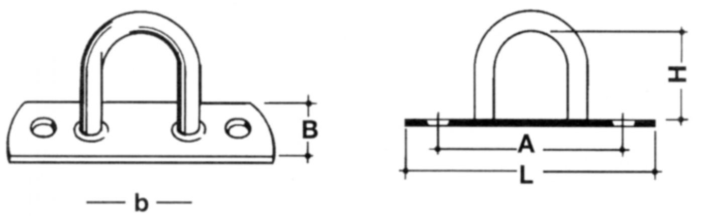 U-bolt clamp - 409990.001 - Tarpaulin securing