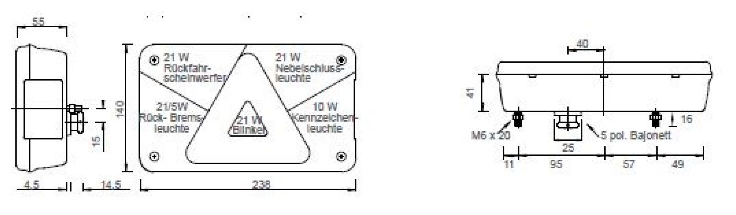 Multipoint 5 - 411511.002 - Rear lights