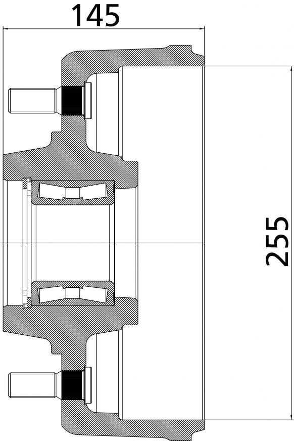 Brake hub 255 - 412249P002 - Brake hub