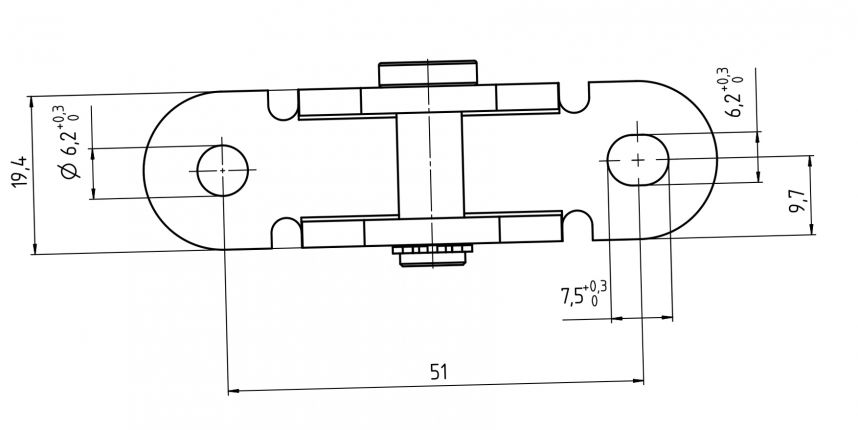 Connector bracket - 412942.001 - Gas struts matériel de fixation