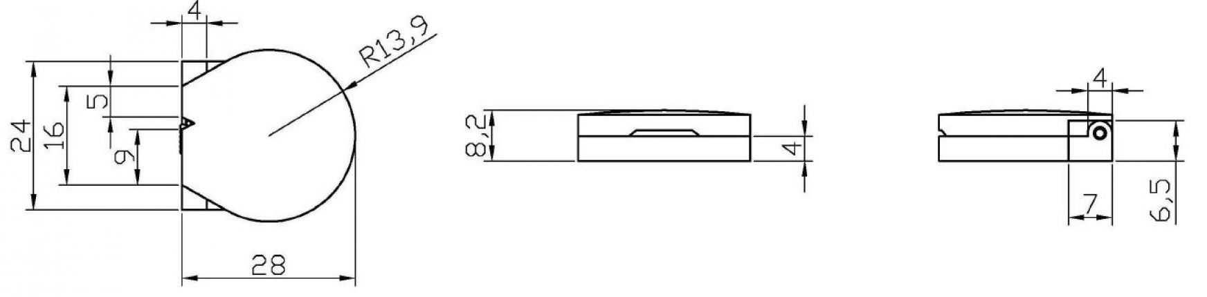 Snap covers lid for budget lock - 412947.001 - Latches/ Accessories