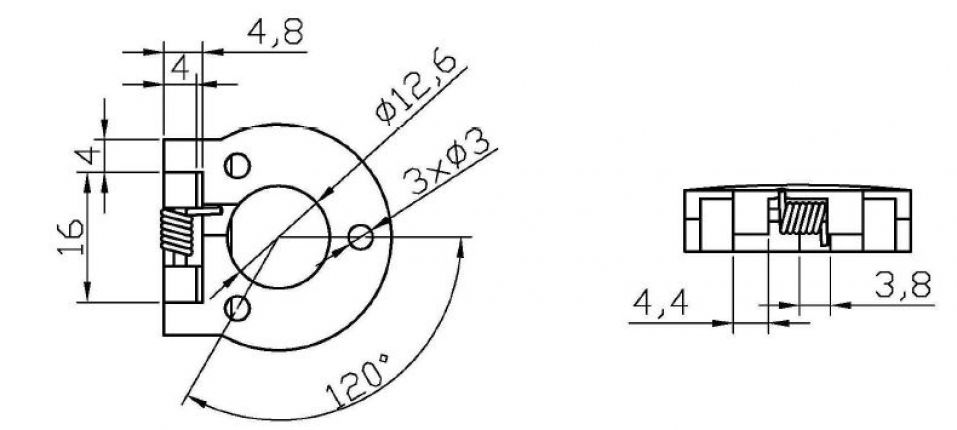 Snap covers lid for budget lock - 412947.001 - Latches/ Accessories
