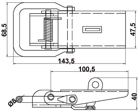Eccentric lock - 413460.001 - Closures