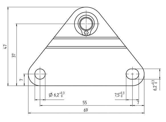 Angle plate - 415988.001 - Gas struts matériel de fixation