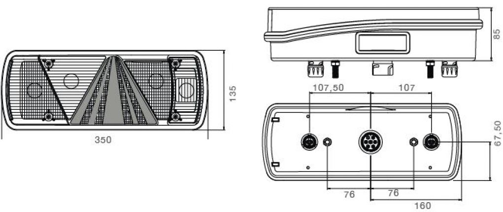 Ecopoint 2 with triangle - 416479.001 - Rear lights