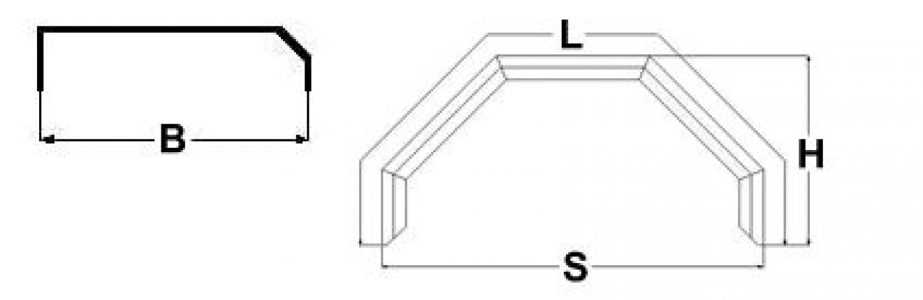 Mudguard single axle alu corrugation angular - 416816.001 - Mudguard