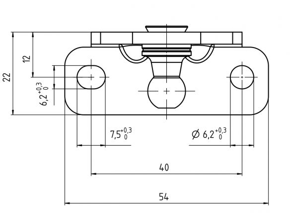 Angle plate - 416931.001 - Gas struts matériel de fixation