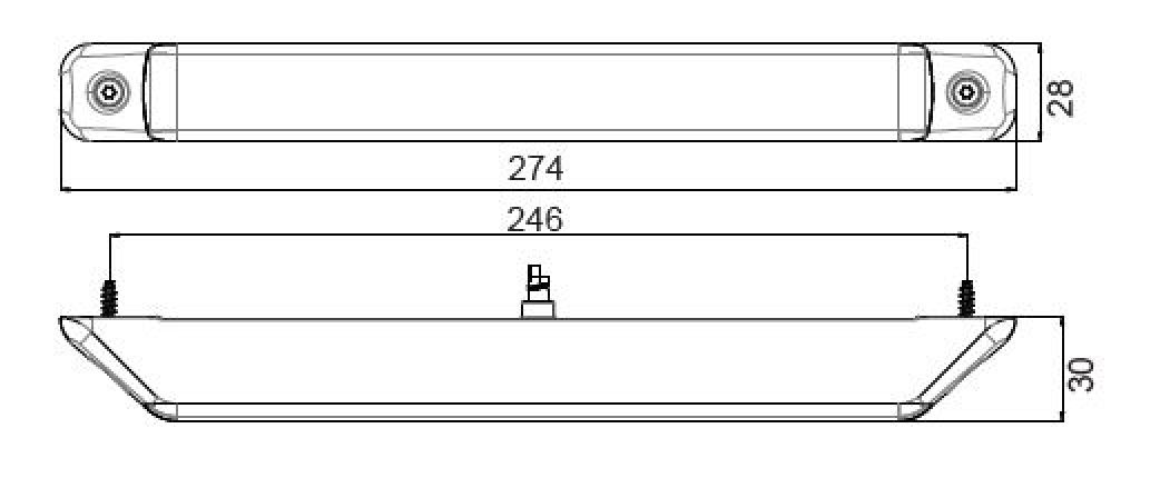 Linepoint 2 LED 12V/24V - 417191.001 - Rear lights