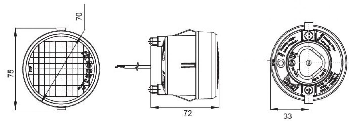 Roundpoint 2 LED 12V/24V - 417276.001 - Rear lights