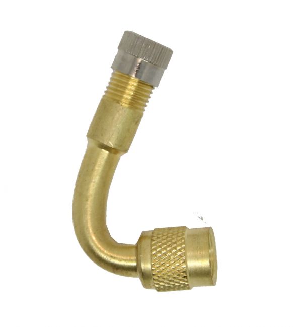 Valve extension external, curved, 67° - 420972.001 - Components for wheels/tyres/rims