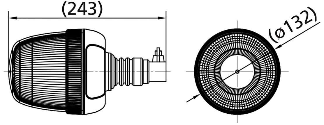 Rotating beacon high - 421457.001 - Flashing beacons