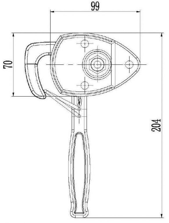 Angle lever lock - 4803499X - Closures