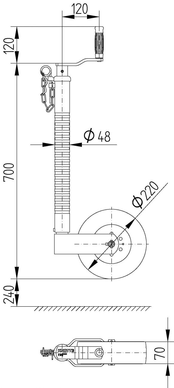 Support wheel TK48 - 6D5949.002 - Support wheels