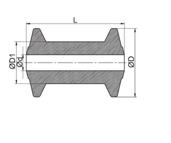 4" keel rolls - 6X1064.034 - Boat trailer
