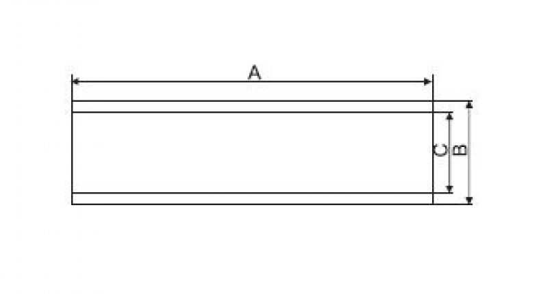 Keel support 2,5"x12" - 6X1065.011 - Boat trailer