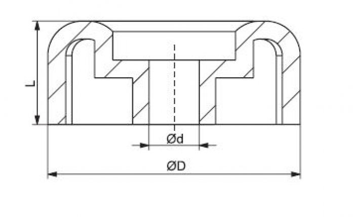 End cap 3" - 6X1067.001 - Boat trailer