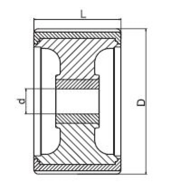 Sliprolle 5" - 6X1067.023 - Boat trailer