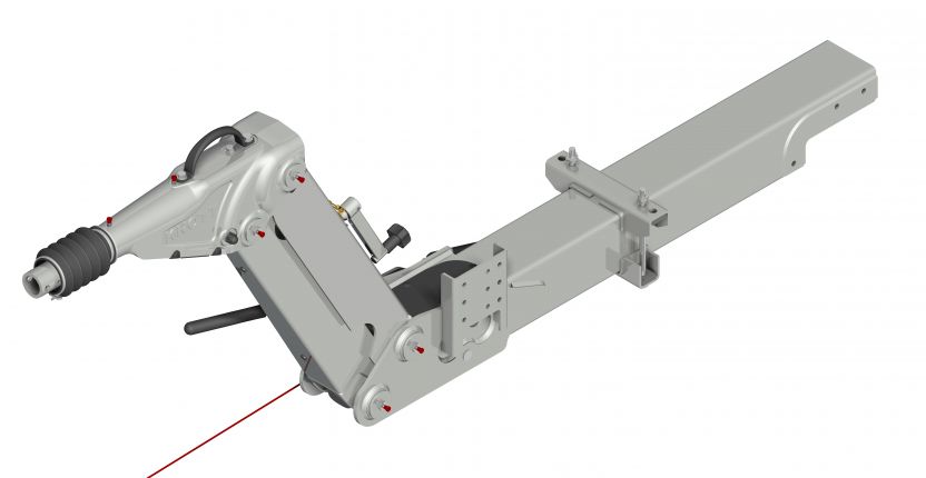 Overrun device height adjustable tube - 706914.367 - Overrun device