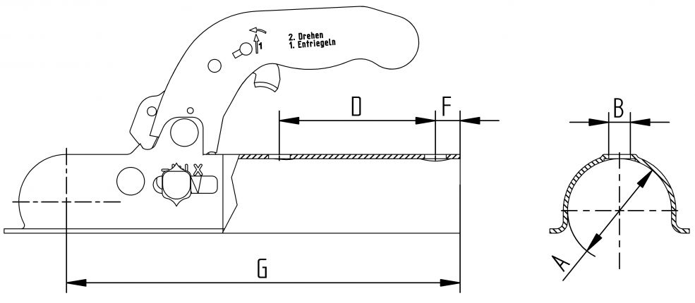 Coupling head - 8802449X - Drawball couplings