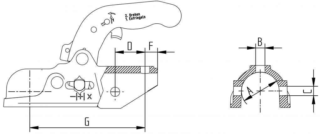 Coupling head - 8802539X - Drawball couplings