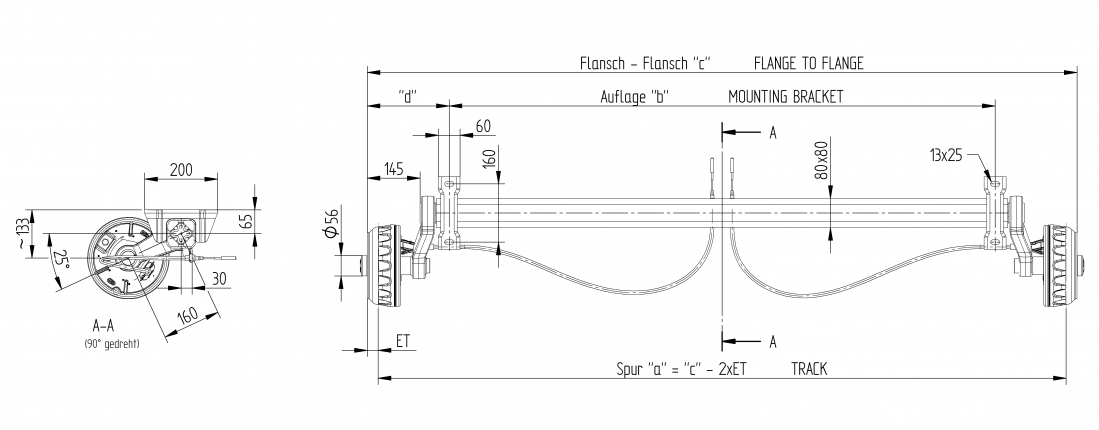 Axles "braked" - B308144735 - Axes braked